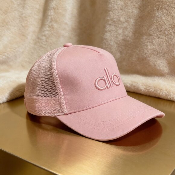 Alo Blush Logo Mesh Baseball Hat - Picture 3 of 4